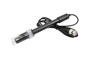 Sonde électrode pH pour Bnc Ph mètres 0,00-14,00 pH capteur de plage avec câble de 115 cm corps en plastique compatible avec laboratoire, hydroponie, aquarium, piscine Ro Systems