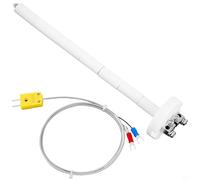Sonde isolante de four à thermocouple de type K mesurant haute température de -50 à 1300 °C - Extension de fil F/C 11G - Sonde de four en céramique (300 mm)