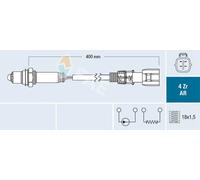 Sonde lambda 75639 FAE pour TOYOTA AVENSIS A trois volumes AVENSIS AVENSIS Break