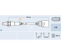 Sonde lambda 77150 FAE pour VW SEAT
