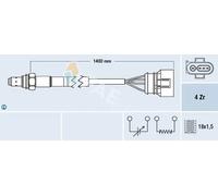 Sonde lambda 77461 FAE pour AUDI VW