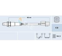 Sonde lambda 77682 FAE pour HYUNDAI SANTA FÉ I SONATA IV COUPE II