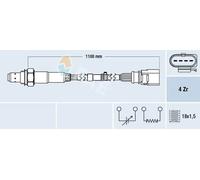 Sonde lambda 77702 FAE pour VW AUDI