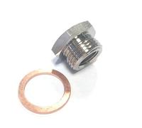 Sonde Lambda Capteur Connecteur M18 Pour Automobiles Avec Joint D'échappement, Adaptateur Réducteur D'espacement Capteur D'oxygène O2 M12*1,25 Vers M18*1,5