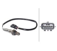 Hella Sonde lambda 6PA 358 103-041 4 pôles câble 365 mm pour Renault Dacia