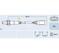 Sonde lambda chauffé 77207 FAE pour RENAULT DACIA NISSAN