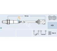 Sonde lambda chauffé 77280 FAE pour PORSCHE CITROËN PEUGEOT SAAB
