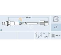 Sonde lambda chauffé 77290 FAE pour MITSUBISHI VOLVO