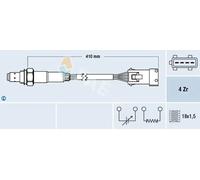 Sonde lambda chauffé 77432 FAE pour PEUGEOT CITROËN FIAT
