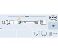 Sonde lambda chauffé 77438 FAE pour VW SEAT SKODA