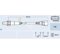 Sonde lambda chauffé 77439 FAE pour VW SKODA AUDI SEAT