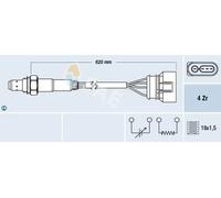 Sonde lambda devant le catalyseur Sonde de régulation 77131 FAE pour VW SEAT