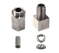 Sonde Lambda Entretoise Universelle Pour Capteur D'oxygène O2 Voiture Adaptateur Feu Moteur Bouchon Convertisseur Catalytique Fixation En Fer Nickelé Capteur D'échappement(Type B)