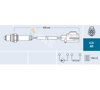 Sonde Lambda FAE 4 Fils pour Volvo XC60 II 2.0 D4 XC90 400 mm