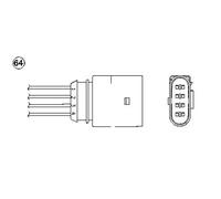 Sonde Lambda NTK 4 Fils Pour VW Polo 1.4 1.0 535 mm 2.4 O2