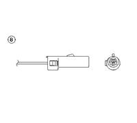 Sonde Lambda NTK Non Chauffée 1 Fil Pour Mitsubishi Colt III 1.5 GLXi 550 mm