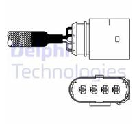 Sonde lambda Sonde-doigt ES10981-12B1 DELPHI pour VW SEAT AUDI SKODA