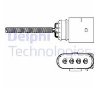 Sonde lambda Sonde planaire ES20286-12B1 DELPHI pour VW SEAT