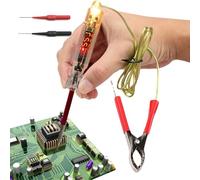 Sonde lumineuse de test numérique - Véhicule testeur de circuit 12V/24V avec lampe de poche LED, affichage de la tension, alerte sonore | Automotive Outil de Diagnostic électrique pour Voiture Camion