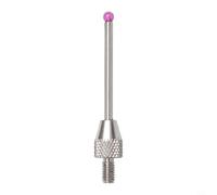 Sonde micromètre à tête en acier M2,5 compatible avec levier d'indicateur et précision de 0,01, toutes les options de longueur (rubis, 20 mm)