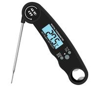 Sonde pour four de cuisine alimentaire,télécommande numérique sans fil,minuterie de viande,température,réglage manuel,barbecue,gril,Tp700 - Type black