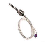 Sonde Pt100 pour rtd Étanche 1/2" NPT Acier -50 à 250°C Sonde | Étanche IP67, acier inoxydable 304, plage -50 à 250°C, montage fileté 1/2", pour idéal industrie