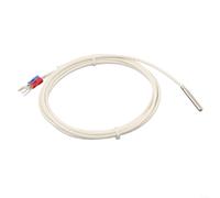 Sonde thermocouple de type K 4 mm de diamètre 30 mm de longueur en acier inoxydable avec câble 2 fils de 2 m évalué pour 0 à 800 degrés Celsius (2 mètres)