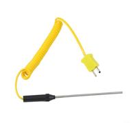 Sonde thermocouple de type K Capteur de température, sonde aiguille en acier inoxydable, thermomètre portable à réponse rapide pour tests alimentaires et huile (100 mm)