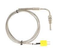 Sonde thermocouple EGT de type K, réponse rapide haute température, pointe exposée, capteur en acier inoxydable pour mesure de la température des gaz d'échappement 0 1250 ℃,