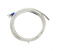Sonde thermocouple en acier inoxydable de type K 0-800 °C Fil de capteur de température 1/2/3/4/5 m de longueur pour four et contrôleur (4 mètres)