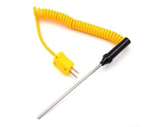 Sonde thermocouple en acier inoxydable de type K avec capteur de température rapide pour une réponse inférieure à 400 °C pour liquides alimentaires (300 mm)