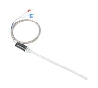 Sonde thermocouple type K avec capteur PT100 pour chaudière et machines en plastique, câblage argenté, isolation PTFE, plage de 0 à 400 °C (fil de type PT00, 2 m)
