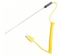 Sonde thermocouple type K avec pointe aiguille en acier inoxydable, diamètre 3 mm, options de longueur 100 - 500 mm, fil de 1200 mm, pour aliments, liquides et O (300)