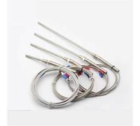 Sonde thermocouple type K, fil blindé en acier inoxydable, résistance thermique, capteur de température, 1 pièce(5M Type K,100mm)