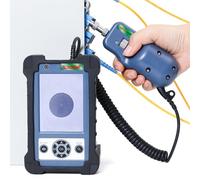 Sonde vidéo d'inspection à fibre optique - Grossissement 400x, écran LCD HD de 3,5", batterie 4000 mAh, prend en charge les connecteurs femelles FC/SC/ST/LC/SC