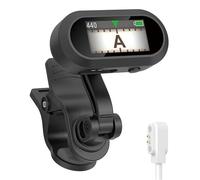 Sondery Accordeur Regardeable Pince de Guitare acoustique classique electrique Ukulele Chromatique 410Hz - 460Hz TFT Écran couleur