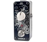 Sondery Chorus Pédale d'effet pour guitare True Bypass Mini taille avec motif artistique sur boîtier rigide en aluminium et diamant taillé le long du bord