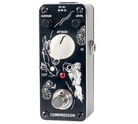 Sondery Compresseur Pédale d'effet pour guitare, Compressor True Bypass, contrôles par niveau de sustain et attache