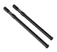 Sondery Sifflet irlandais Penny Whistle Tin Whistle Irish Whistle Clé de Do et de ré Lot de 2 en plastique noire
