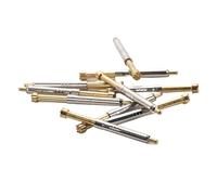 Sondes de test à ressort Lot de 50 broches de test à ressort en laiton PH-5H, tête de fleur de prunier à neuf griffes, sonde rétractable à aiguille intégrée de 3,2 mm