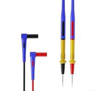 Sondes de test multimètre avec aiguille en acier inoxydable de 0,2 mm et fil flexible en silicone pour mesurer les compteurs numériques jusqu'à 1000 V Cat I 20 a évaluation 120 cm de longueur