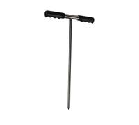Sondes d'échantillon de Sol avec poignée en T, testeur de compactage d'outil d'échantillonnage de Noyau de Sol en Acier Inoxydable à Pointe Pointue réglable pour Ferme de Soins