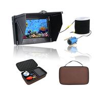 Sondeur de Poisson, 1 5m / 30m 1200TVL Caméra de pêche sous-Marine Recherche Poisson 4,3 Pouces Moniteur 0PCS LED Vision Nocturne 195 degrés caméra for la(F010M85-15M)