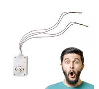 Sondeur fantôme, haut-parleur activé par la voix pour Halloween - Sondeur à commande vocale d'Halloween avec cris fantômes,Accessoires de cri multifonctionnels alimentés par batterie avec lumière LED