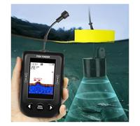 Sondeur Portable avec Alarme, détecteur de Poissons, Couverture du Sonar, échosondeur, transducteur d'alarme, pêche en lac et mer Kayak/Bateau/Glace