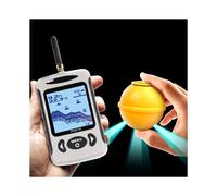 Sondeur Sans Fil Portable avec Détecteur de Poissons, Échosondeur, Alarme, Sondeur pour Rivières, Lacs et Fonds Marins, 45 M (135 Pi), Prise