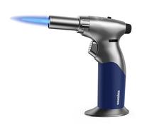 Sondiko Chalumeau de Cuisine, Triple Taille de Flamme Réglable, Chalumeau Rechargeable avec Verrouillage de Flamme Continu pour la Crème Brûlée, la Cuisine (Butane non Inclus)