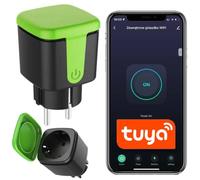 Sone Smart One Prise Connectée Extérieure WiFi IP44 16A | 3680w, mesure consommation, jardin terrasse, timer, alexa google