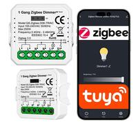 Sone Smart One Variateur Zigbee 200W - Micromodule Dimmer Éclairage TRIAC 39×39×18 mm, Compatible Tuya Smart Life, Alexa, Google Home, Home Assistant (Zigbee2MQTT)