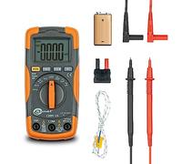 SONEL CMM-10 Multimetre numerique professionnel, 5000 Compte, testeur de tension pour électricien AC/DC 600V Résistance, Capacité, Fréquence, Cycle de travail, Température